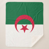Patriottische Sherpa Deken met Algerijnse vlag (Voorkant)