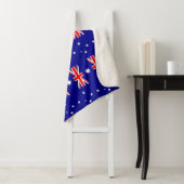 Patriottische Sherpa Deken met Australische vlag (In situ)