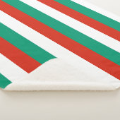 Patriottische Sherpa Deken met Bulgaarse vlag (3/4)