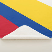 Patriottische Sherpa Deken met Colombiaanse vlag (3/4)
