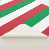 Patriottische Sherpa Deken met de Italiaanse vlag (3/4)