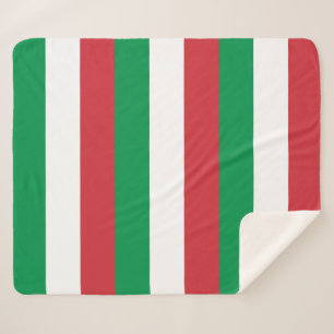 Patriottische Sherpa Deken met de Italiaanse vlag