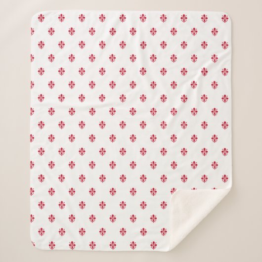 Patriottische Sherpa Deken met de vlag van Florenc (Voorkant)