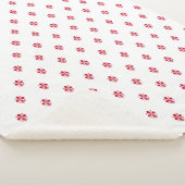 Patriottische Sherpa Deken met de vlag van Florenc (3/4)