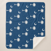 Patriottische Sherpa Deken met de vlag van South C (Voorkant)