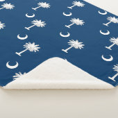 Patriottische Sherpa Deken met de vlag van South C (3/4)