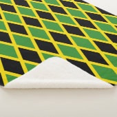 Patriottische Sherpa Deken met Jamaica vlag (3/4)