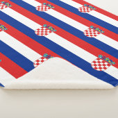 Patriottische Sherpa Deken met Kroatische vlag (3/4)