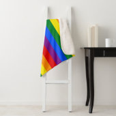 Patriottische Sherpa Deken met LGBT Pride vlag (In situ)