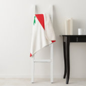 Patriottische Sherpa Deken met Libanon vlag (In situ)