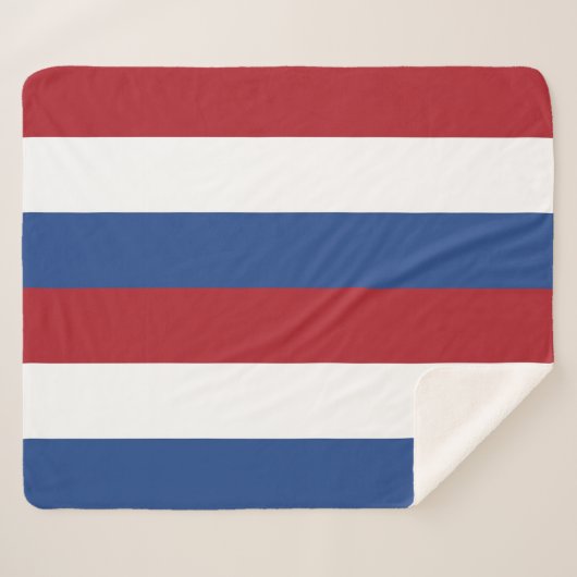 Patriottische Sherpa Deken met Nederlandse vlag (Voorkant (horizontaal))
