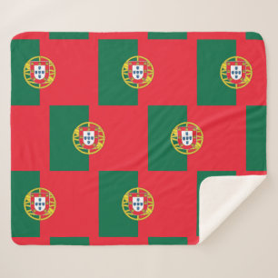 Patriottische Sherpa Deken met Portugal vlag