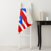 Patriottische Sherpa Deken met Puerto Rico vlag (In situ)