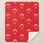 Patriottische Sherpa Deken met Turkije vlag (Voorkant)