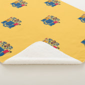 Patriottische Sherpa Deken met vlag van New Jersey (3/4)