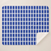 Patriottische Sherpa Deken met vlag van Quebec (Voorkant (horizontaal))