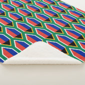 Patriottische Sherpa Deken met Zuid-Afrika vlag (3/4)