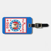 Patriottische Shetland Sheepdog Bagagelabel (Voorkant horizontaal)