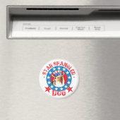 Patriottische Shetland Sheepdog Magneet (Insitu (Vaatwasser))