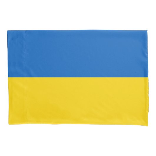Patriottische Single Pillowcase vlag Oekraïne Kussensloop (Voorkant)