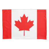 Patriottische Single Pillowcase vlag van Canada Kussensloop (Voorkant)