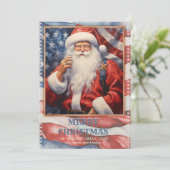 Patriottische Sinterklaas Waterverf Kaart (Staand voorkant)