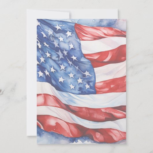 Patriottische Sinterklaas Waterverf Kaart (Achterkant)