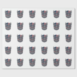Patriottische Sjaal Rocker Old Glory Muziek Rock M Cadeaupapier