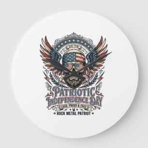 Patriottische Sjaal Rocker Old Glory Muziek Rock M Grote Klok