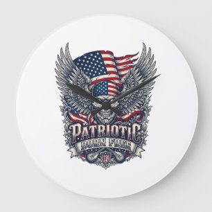 Patriottische Sjaal Rocker Old Glory Muziek Rock M Grote Klok