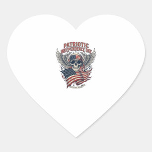 Patriottische Sjaal Rocker Old Glory Muziek Rock M Hart Sticker
