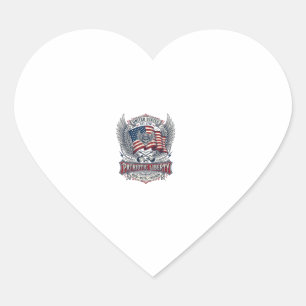 Patriottische Sjaal Rocker Old Glory Muziek Rock M Hart Sticker