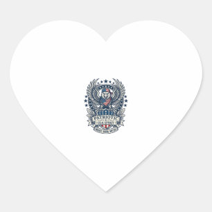 Patriottische Sjaal Rocker Old Glory Muziek Rock M Hart Sticker