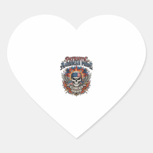 Patriottische Sjaal Rocker Old Glory Muziek Rock M Hart Sticker