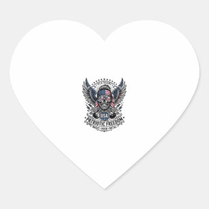 Patriottische Sjaal Rocker Old Glory Muziek Rock M Hart Sticker