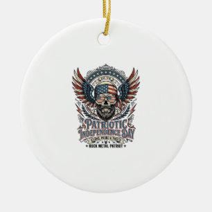Patriottische Sjaal Rocker Old Glory Muziek Rock M Keramisch Ornament