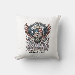 Patriottische Sjaal Rocker Old Glory Muziek Rock M Kussen
