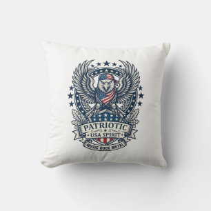 Patriottische Sjaal Rocker Old Glory Muziek Rock M Kussen
