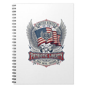 Patriottische Sjaal Rocker Old Glory Muziek Rock M Notitieboek