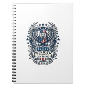 Patriottische Sjaal Rocker Old Glory Muziek Rock M Notitieboek