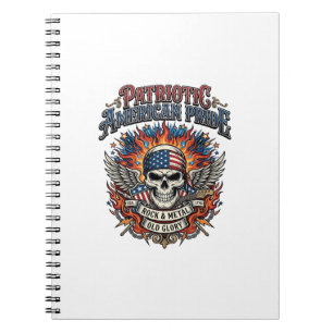Patriottische Sjaal Rocker Old Glory Muziek Rock M Notitieboek