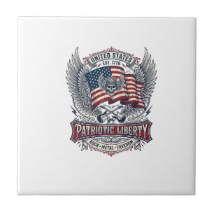 Patriottische Sjaal Rocker Old Glory Muziek Rock M Tegeltje