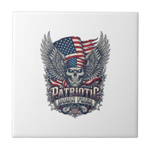 Patriottische Sjaal Rocker Old Glory Muziek Rock M Tegeltje