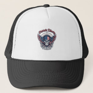 Patriottische Sjaal Rocker Old Glory Muziek Rock M Trucker Pet