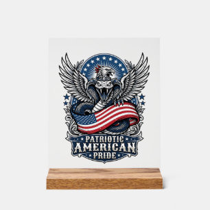 Patriottische Slang Schedel Vrijheid Beest Dier Hy Acryl Bord