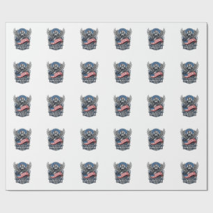 Patriottische Slang Schedel Vrijheid Beest Dier Hy Cadeaupapier