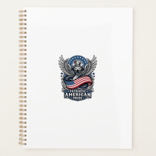 Patriottische Slang Schedel Vrijheid Beest Dier Hy Planner (Voorkant)