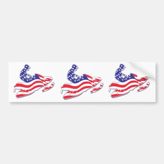 Patriottische-Slede Bumpersticker (Voorkant)