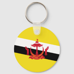 Patriottische sleutelhanger met vlag van Brunei
