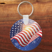 Patriottische Sleutelhanger van 4 juli (Voorkant)